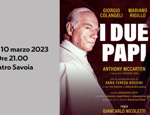 I due Papi, lo spettacolo scritto da Anthony McCarten venerdì 10 marzo al Teatro Savoia